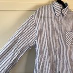 Princess Polly  Women’s Laverne Stripe Long Sleeve Button Down Shirt White Size 6 Photo 4