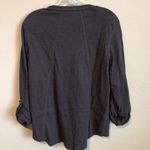 Jag jeans Jag Blue Gray Popover Henley Hi Low Top Photo 4