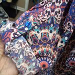 cupio Multicolor Paisley Long Sleeve Dress Photo 8