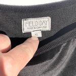 FIELD DAY Women’s Mere Dress Black Ribbed Velvet Sleeveless Skater Skirt size XS Photo 4