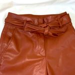 Shinestar pants faux leather medium brown with tie waist size L Price is Firm Photo 1