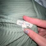 Moa Moa One-Shoulder Ribbed Top in Olive Green Photo 2