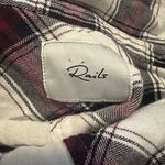 Rails  Hunter Button-front Plaid Top In Plum Navy White Photo 3