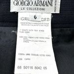 Giorgio Armani  100% Wool Pencil Skirt High Waisted Zip Slit Office Black 6 Photo 2