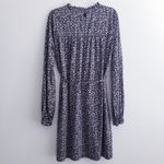 Boden Blue Easy Yoke Mini Ditsy Floral Long Sleeve Dress Size 8 Photo 6