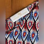 Amanda Uprichard 100% Silk Slip Dress Peacock Print Blue Red Yellow Size L Photo 2