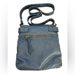 Montana West  Crossbody Bag for Women Soft Washed Faux Leather Multi Pocket Blue Photo 2
