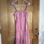 Tahari Women’s Pink and Purple Patterned Dress size M Photo 5