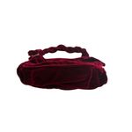 Vintage Payless Shoe‎ Source Women’s Maroon Handbag Velvet Small Y2K Boho Red Photo 9