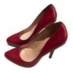 Audrey Brooke Red Patent Leather Round Toe Pumps Photo 3