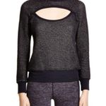 Koral NWT Women’s Black Chest Cut Out Front Pullover Sweatshirt Size M Photo 1