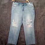 Judy Blue High waisted 90"s straight rigid distressed women's 20W jeans Photo 0