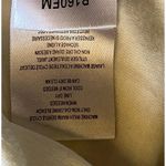 BCBGeneration  Ivory White Boatneck Rayon Satin Trim Top Button Back Semi Sheer L Photo 5