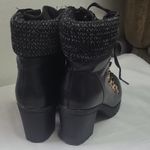 Catherine Malandrino Catharine Malandrino Black Lace-Up Ankle Boots Photo 3