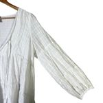 MINKPINK  Tiered Textured Long Sleeve Mini Dress White Size L Photo 1