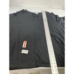 Womans Catherines 3X (26/28w) Black Scoop Peekaboo Short Sleeve Pullover Blouse Photo 5