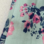 Pink Rose Y2K Floral Sleeveless Shift Dress Blue Pink Medium Chiffon Tiered Mini Sundress Photo 4