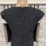 J. Crew Navy & Black Lace V Neck Sheath Dress Size 4 Career Event Dress Up Photo 10