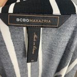 BCBGMAXAZRIA  Dress Abstract Print Black‎ White Tie Waist Pockets Size Medium Photo 1