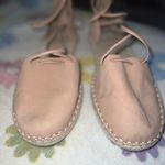 Eileen Fisher  Lace Up D’Orsay Lee Espadrille Latte Flat Sandal Size 9 NWOT Photo 2