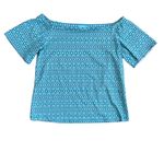 J. McLaughlin  Catalina Cloth Nomi Off Shoulder Top | Blue/Green | XS Photo 2