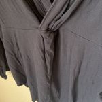 Free People shimmy shake black ribbed open back top Photo 6