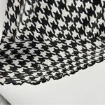 Passion Lilie Houndstooth Cotton Black White Ruffle Hem‎ Mini Wrap Dress Size XL Photo 5