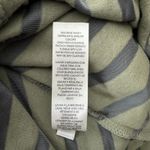 Chico's Shirt Womens Medium Green Chevron Stripe Tie Front Updated Basic Casual Photo 7