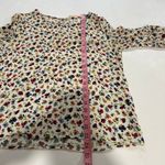 ZARA  Trafaluc Floral Blouse Ruffle Sleeve Cottagecore Top Photo 3