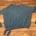 Lilly Pulitzer Nariah sweater Zanzibar blue soft side tie balloon sleeve Med Photo 0