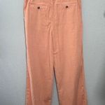Free People NEW  Addy Wide Leg Chino Pants Coral Pink Size 8 Elevated Basic Boho Photo 3