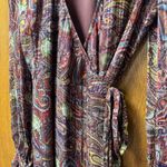 Love Sam Love the Label Anthropologie Moroccan Paisley Wrap Dress Large L Brown Photo 6