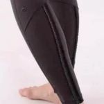 Lululemon  Wunder Under Pant SPECIAL EDITION RUFFLE Black/Black Velvet (RARE) Photo 2