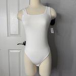Old Navy NWT  Bodysuit Tank Top, Snap Closure Bodysuit Basic, White, Stretchy, XS Photo 1