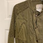 Anthropologie Hei Hei Olive Green Marais Eyelet Cargo Jacket Photo 4