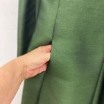 Chester Weinberg Dress 8 Vtg 60s Green Silk Cocktail Gown Covered Buttons Photo 8