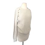 Banana Republic  Fisherman Long Sleeve Knit Pullover Rhinestone Crewneck Sweater Photo 8