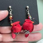 Vintage Cardinal 925 silver earrings Photo 0