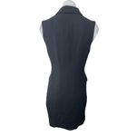 H&M  Black Double Breasted Collared Sleeveless Mini Blazer Tank Sheath Dress Sz 4 Photo 1