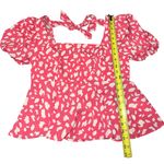Krush Women’s  Pink Patterned Blouse. Photo 5