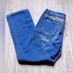 DKNY VINTAGE  Women’s Embroidered Straight Leg Denim Jeans Photo 0