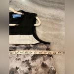 Vera Wang Simply Size L Black Gray Lightweight Watercolor Drop-Tail Hem Tank Top Photo 10