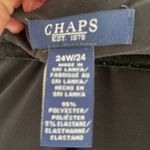 CHAPS faux wrap black plus size 24 W dress pull over NWT cinched knee length Photo 3