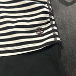 Coolibar Shorebreak Skirted Swim Shorts Womens Small Black White Stripe UPF 50+ Photo 3