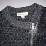 White + Warren Asymmetric Zip Up Blazer Jacket Size Small MOTO Motorcycle Biker Black Photo 7