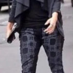 Current/Elliott Current Elliott x Marni Pearl Print Skinny Jeans Night Black‎ Size 28 Photo 0