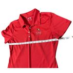 Adidas Red Womens Polo Shirt With Embroidered Design Sz M The Virtues Golf Club Photo 4