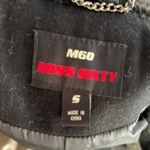 Miss Sixty  Overcoat Jacket Black Wool Womens S Photo 6