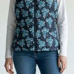 The North Face Flare 550 Blue Floral Flare Down Puffer Vest Photo 0
