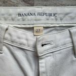 Banana Republic Womens White Skinny Ankle Jean Size 27 Cotton Stretch Capri Pant Photo 4